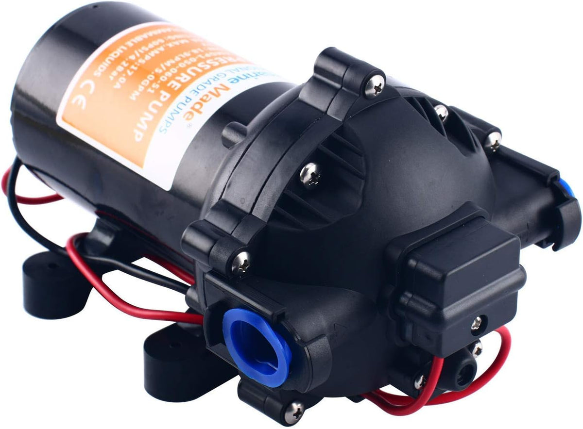12v Water Pressure Diaphragm Pump 18.9 L/min 5.0 Gpm 60 Psi B216
