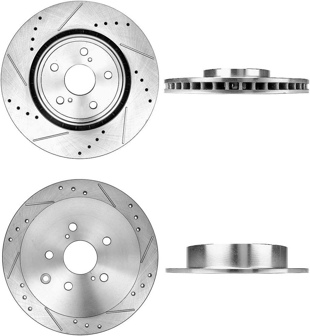 FRONT 328mm + REAR 309mm D/S 5 Lug Rotors G37573