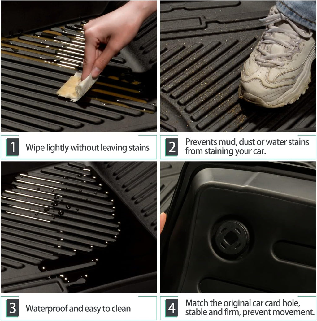 All Weather Floor Liners Interior Carpet Floor Protection Mats Cargo Liner L69894