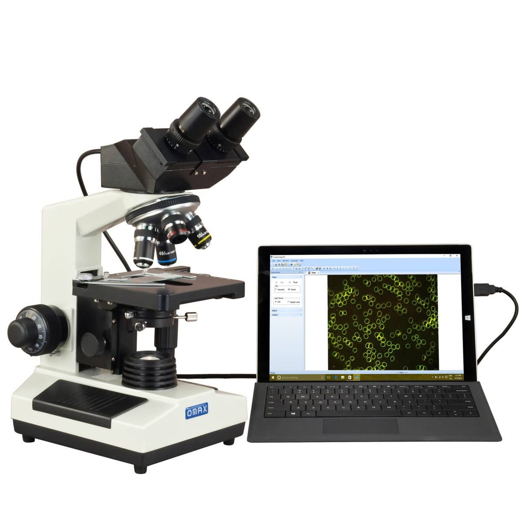40X-2000X Digital Darkfield Binocular Compound Microscope with 3.0MP USB Camera F282