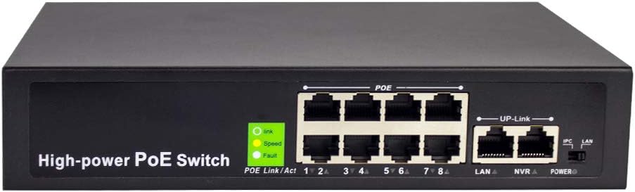 8 Port PoE Switch 10/100Mbps 125W Unmanaged G898741