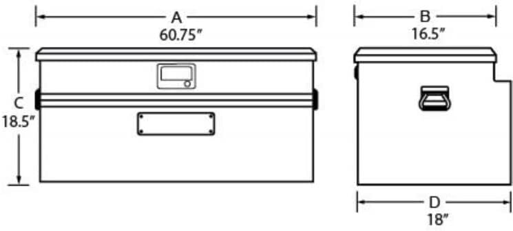 Flush Mount Box Aluminum Black Z302770
