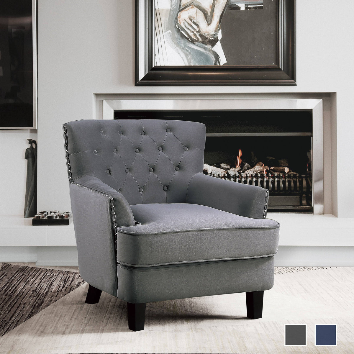 Grey Accent Chair L519630