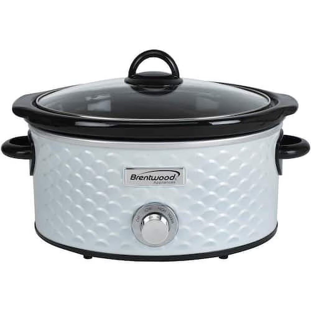 4.5 Qt. Pearl Slow Cooker with Tempered Glass Lid D31348