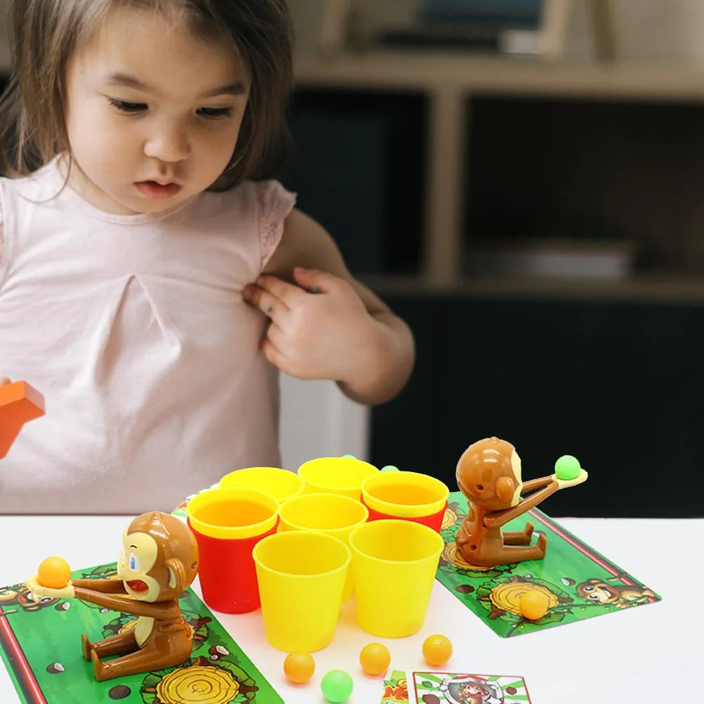 Funny Monkey Shooting Basket Toy Party Board Game U840566