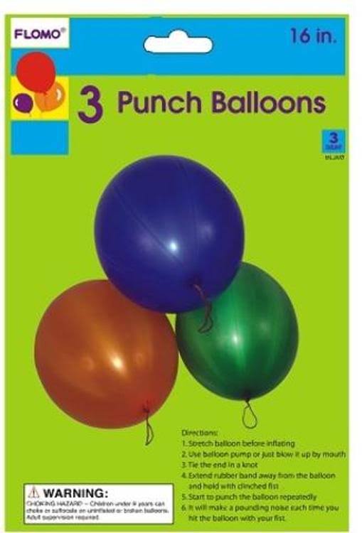 16x22 Punching Balloons with Rubber Band Handles Case Pack 36 F653