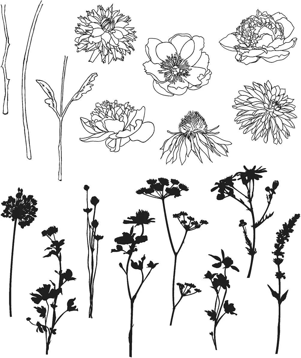 Mini Bouquet Cling Rubber Stamp Y113575