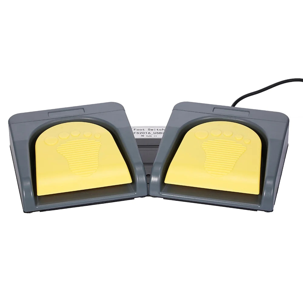 Grey USB Keyboard with Yellow String Pedal M63546