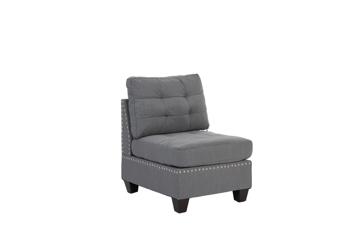 5 Pcs Modular Sofa Set Gray Z1165