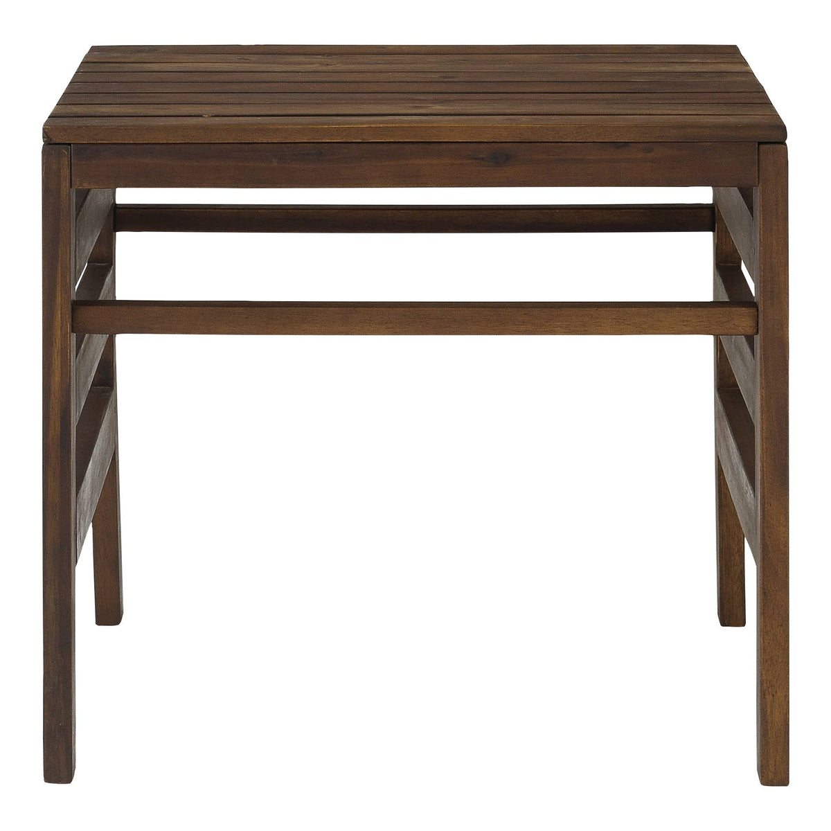 Modular Outdoor Acacia End Table Dark Brown N534738
