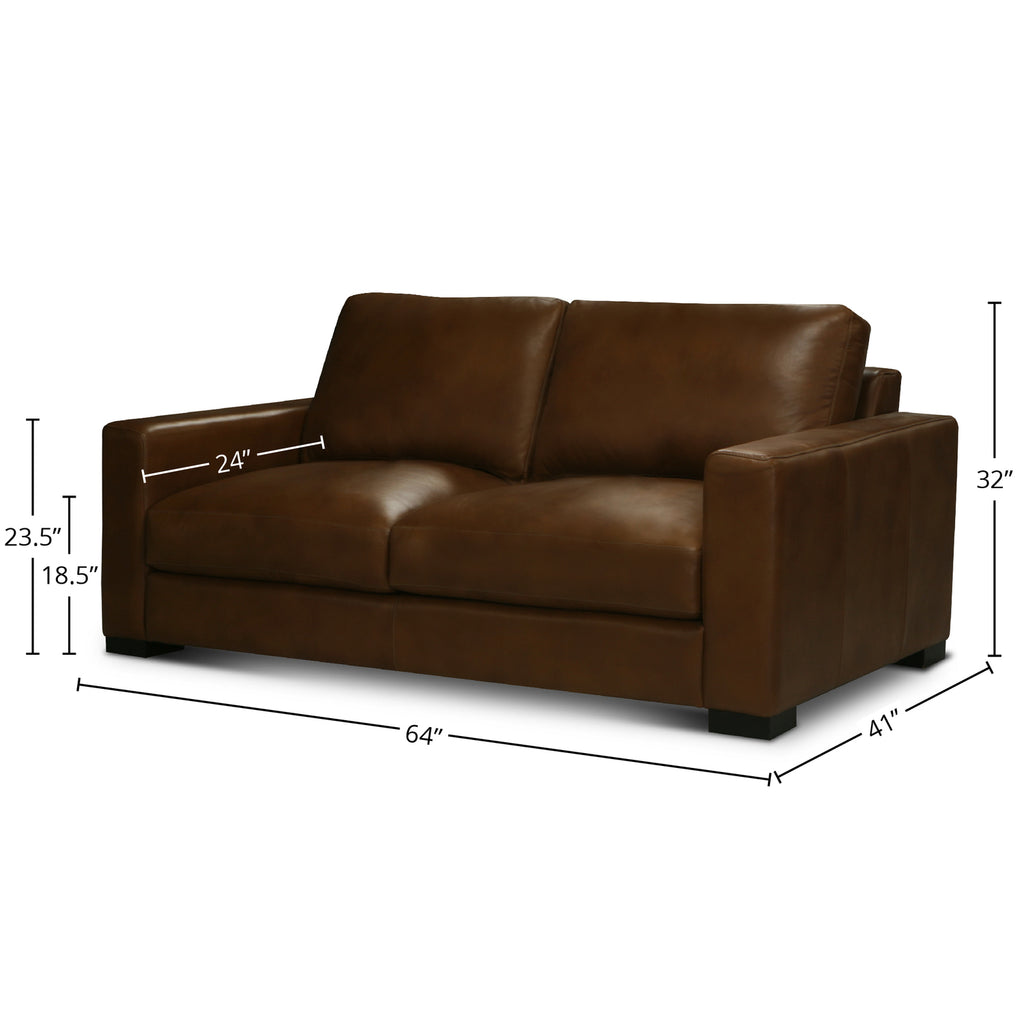 Cinnamon Upholstered Love Seat O156182