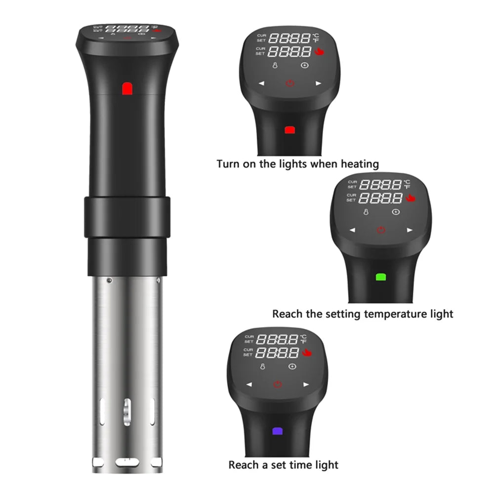 1100W Sous Vide Cooker Waterproof Quiet Cooking Machine E166874