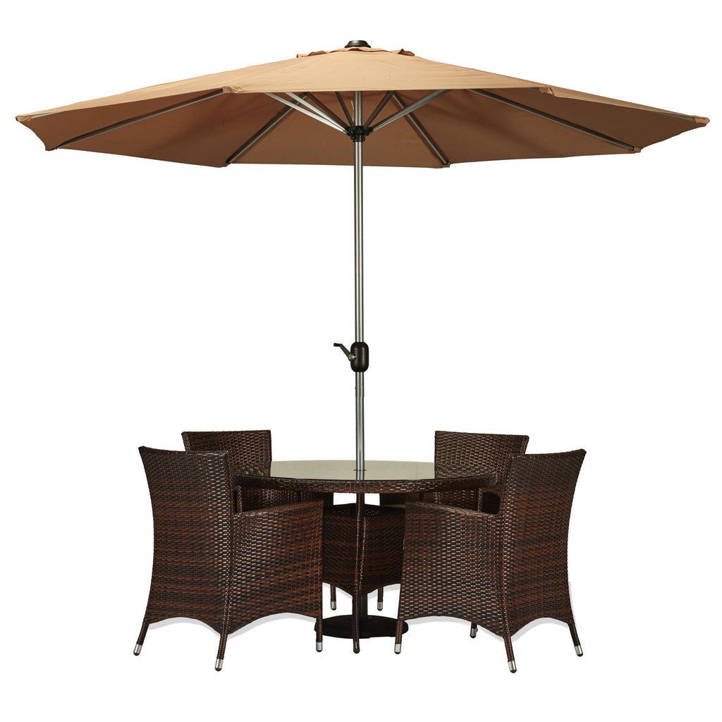 6 Piece Wicker Dining Set R28163