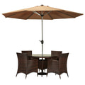 6 Piece Wicker Dining Set R28163