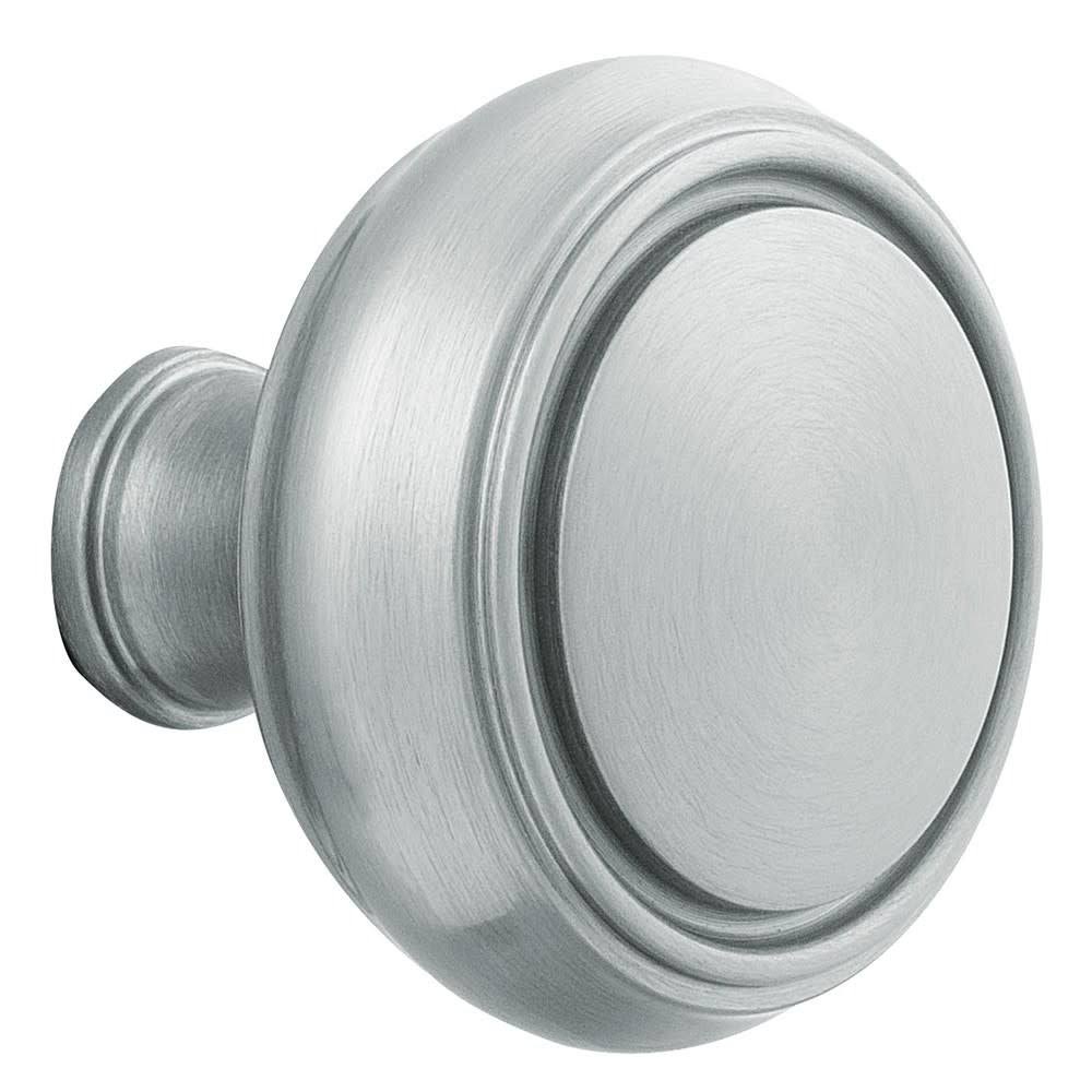 Pair of Estate Knobs Without Rosettes Satin Chrome K165490