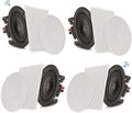 8” 4 Bluetooth 2-Way In-wall In-ceiling Speaker System with Polypropylene Cone & Tweeter U163062