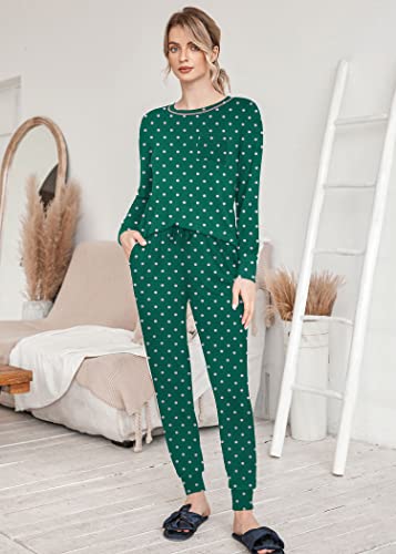 Women's Long Sleeve Soft 2 Piece Pajama Set with Jogger Pants Y57154