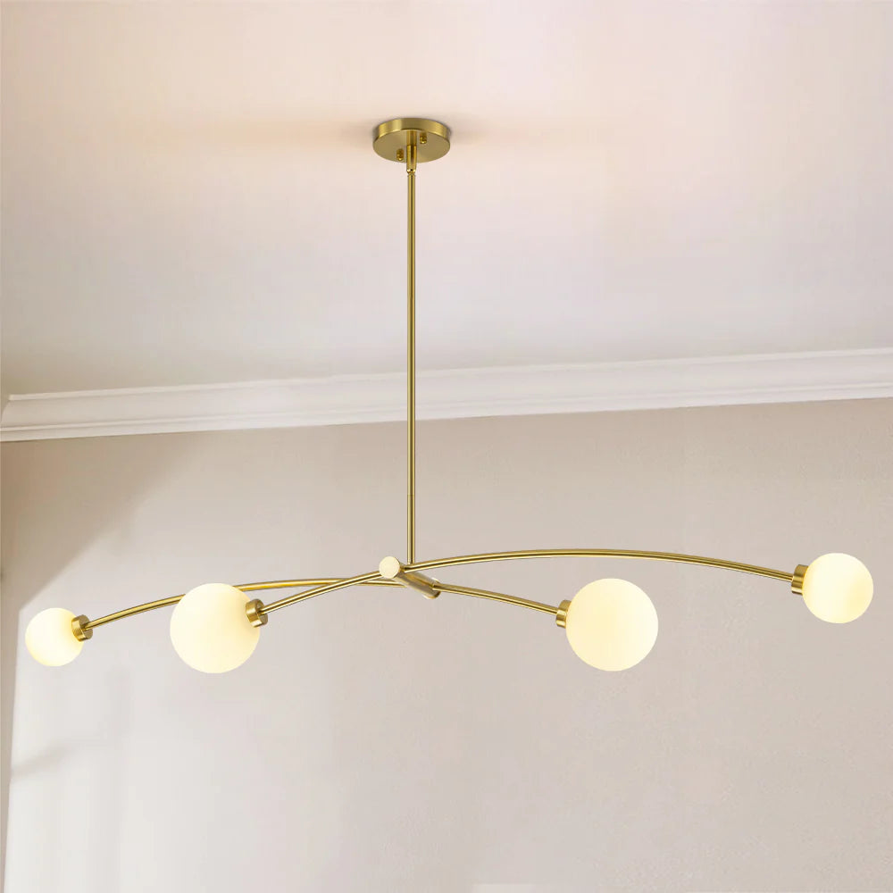 4-Light Sputnik Linear Globe Pendant C21065