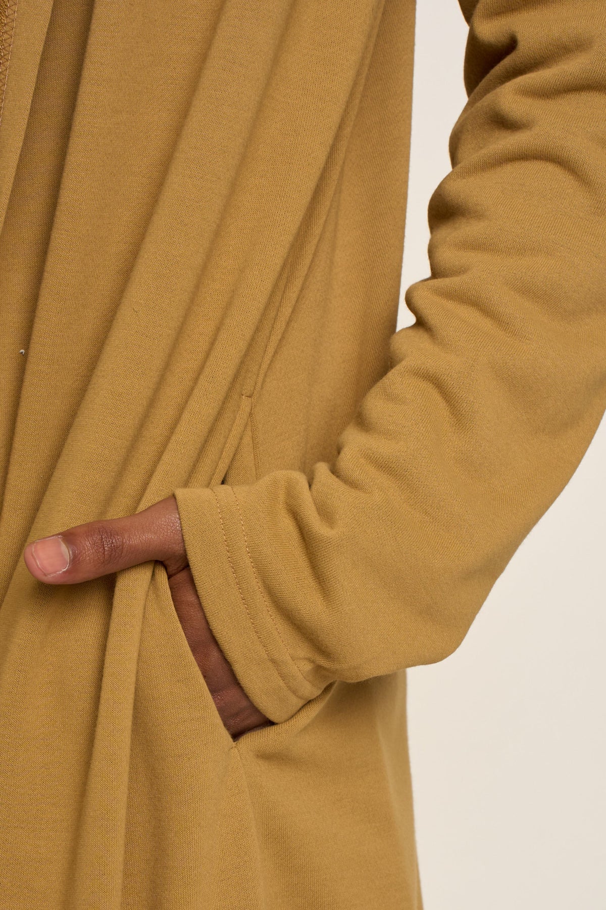 Long Length Drape Cape Cardigan Hoodie
