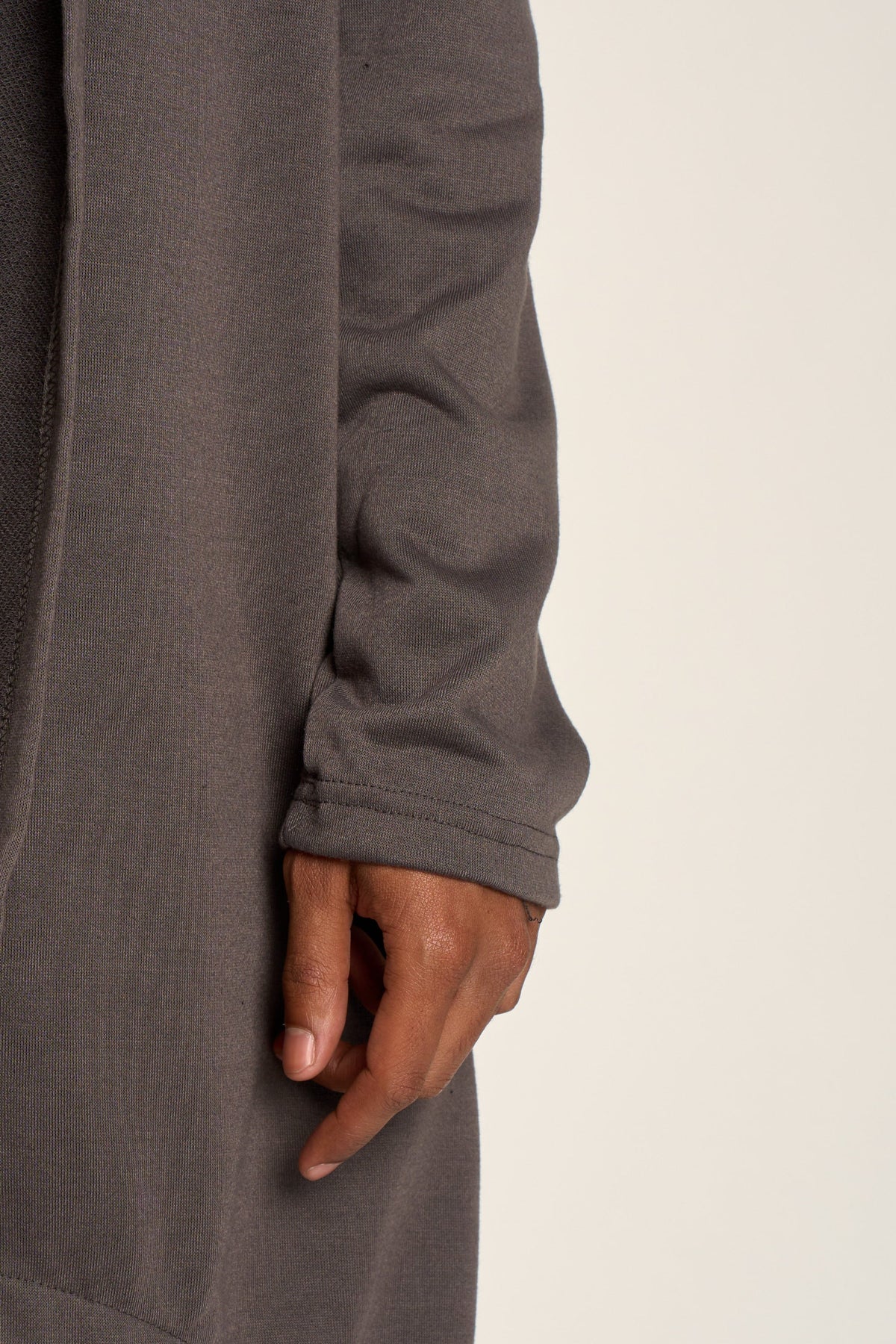 Long Length Drape Cape Cardigan Hoodie