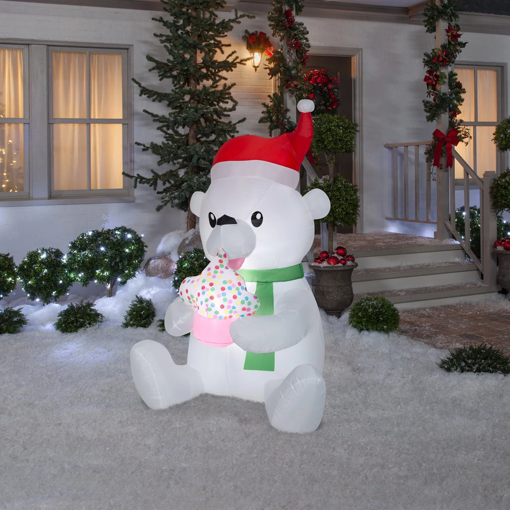 Animated Polar Bear Inflatable X42850