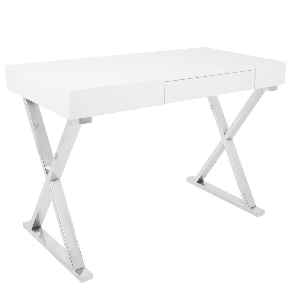 White Luster Desk V150