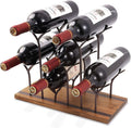 Wood & Metal Countertop Bottle Rack, Pack of 2 V18006