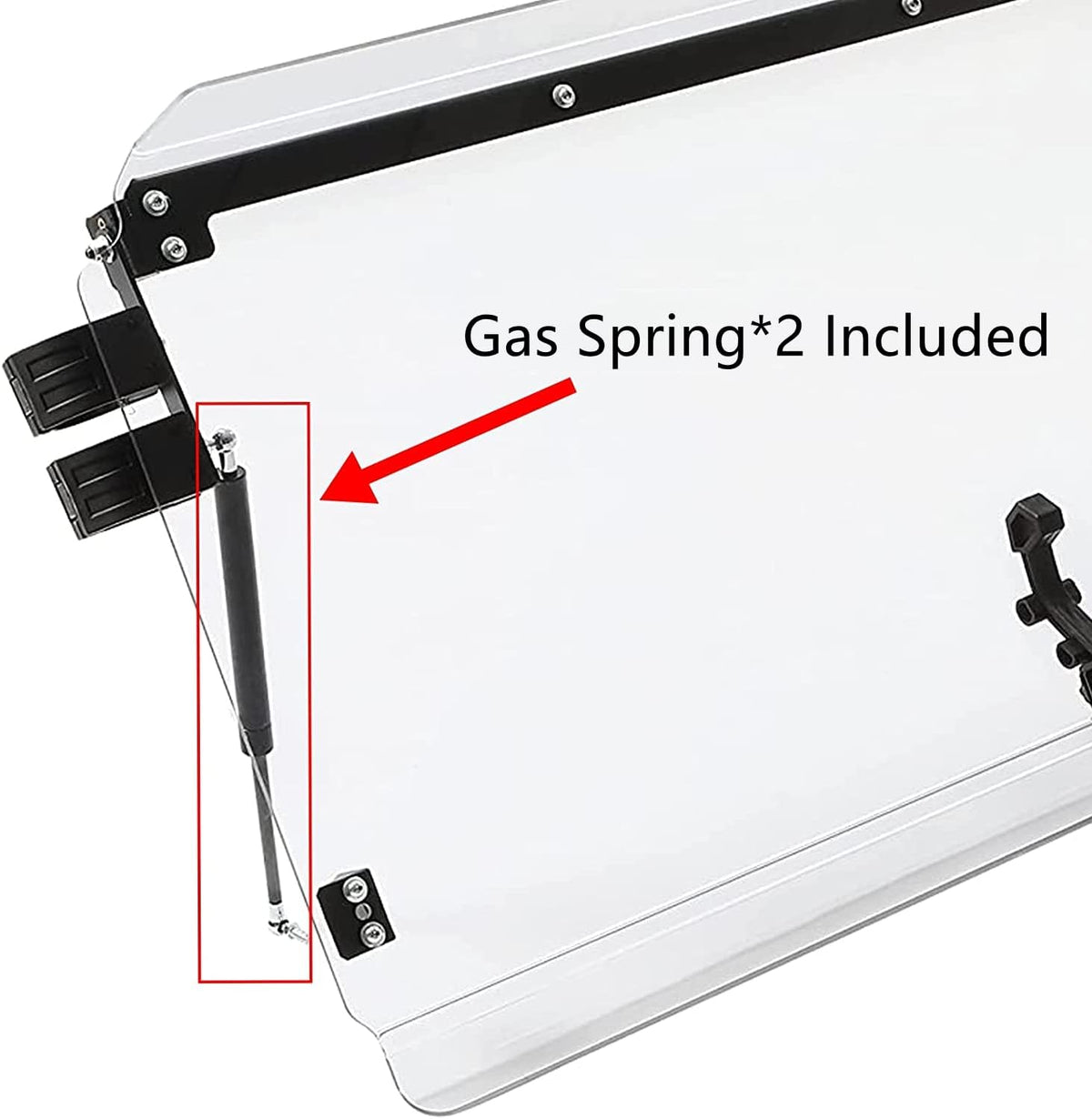 3-in-1 Clear Open Vented Closed Windscreen K630