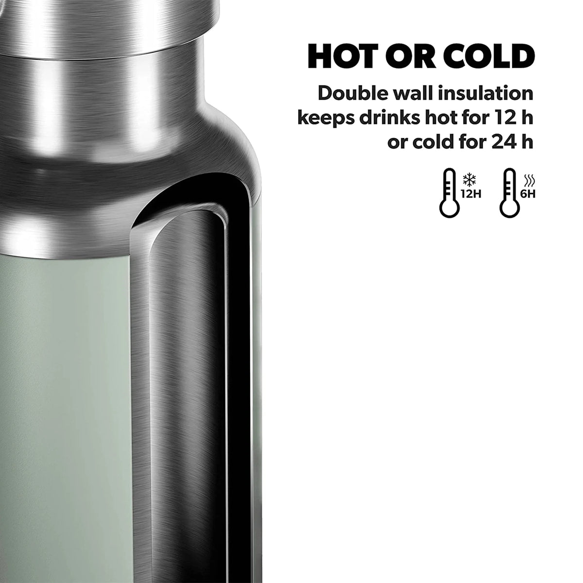 16 Oz Stainless Steel Insulated Thermo Bottle Y57534