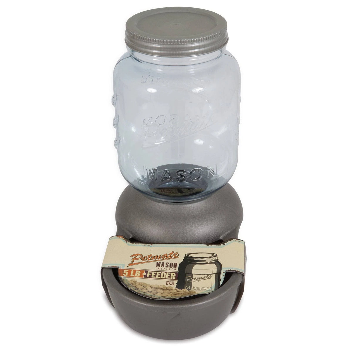Mason Jar Dry Food Feeder N7433