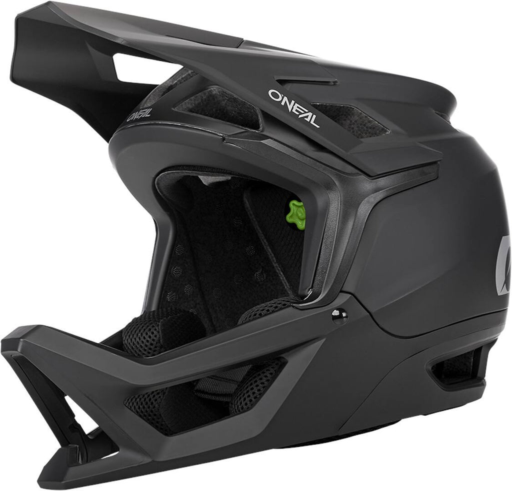 Black Solid Downhill Helmet R828