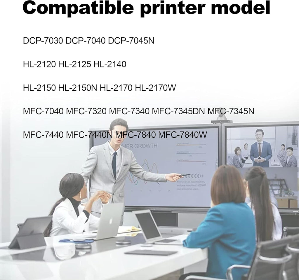 3 Pack Black High Yield Toner Cartridge for Brother Printer M365323