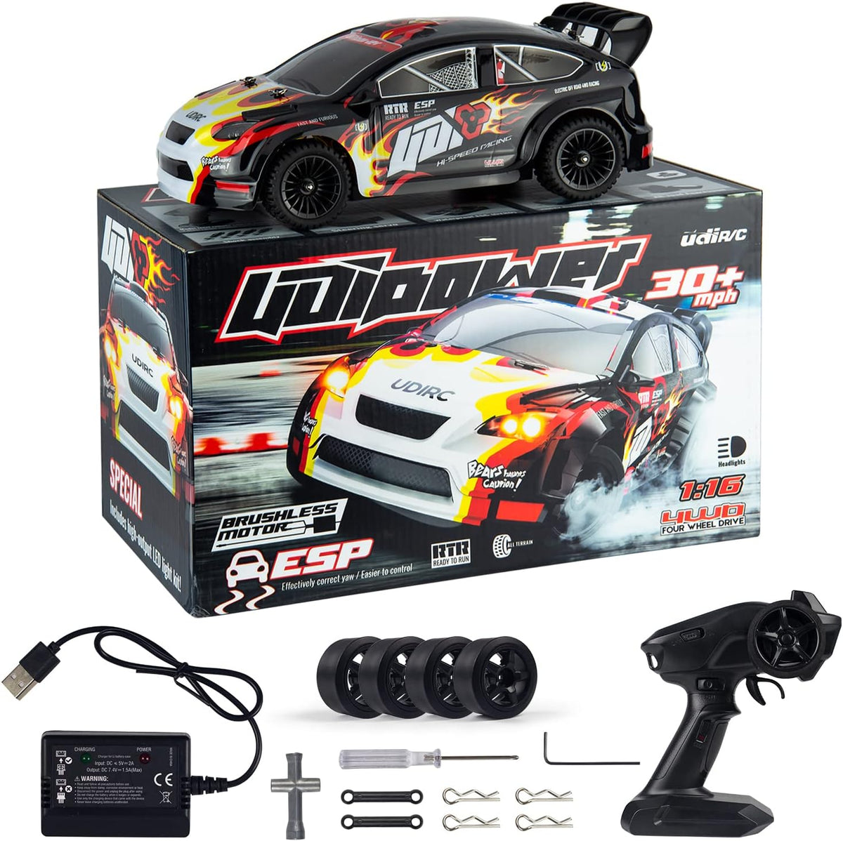 Brushless 4WD 25MPH Remote Control Car D58963