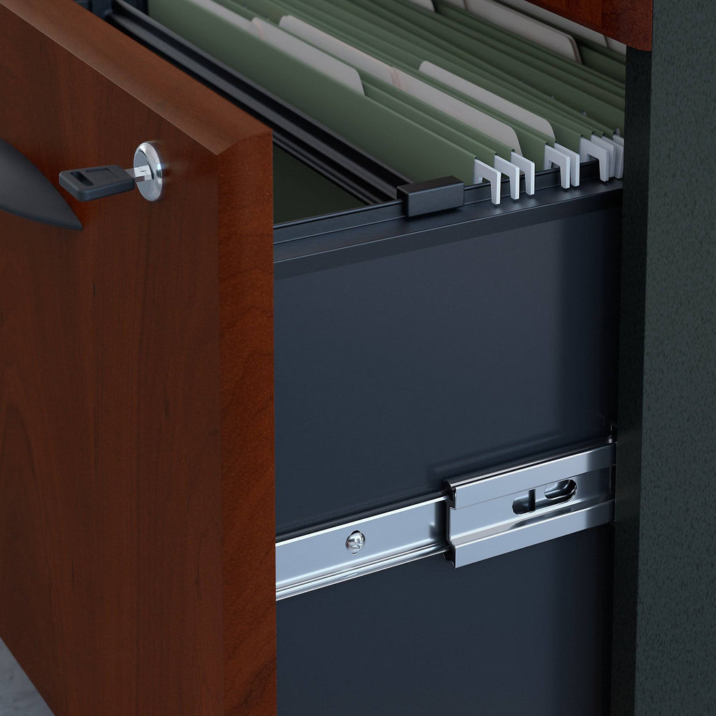 48W Corner Desk with Return and Mobile File Cabinet O23396