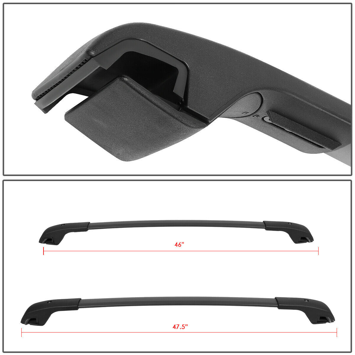 Matte Roof Rack Cross Bar F827