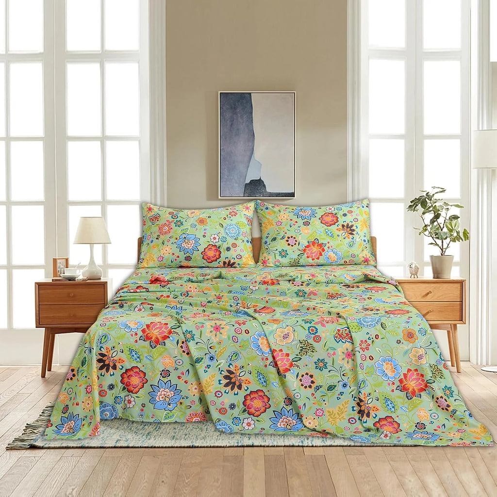 California King 4 Piece Microfiber Sheet Set with Deep Pocket U22834