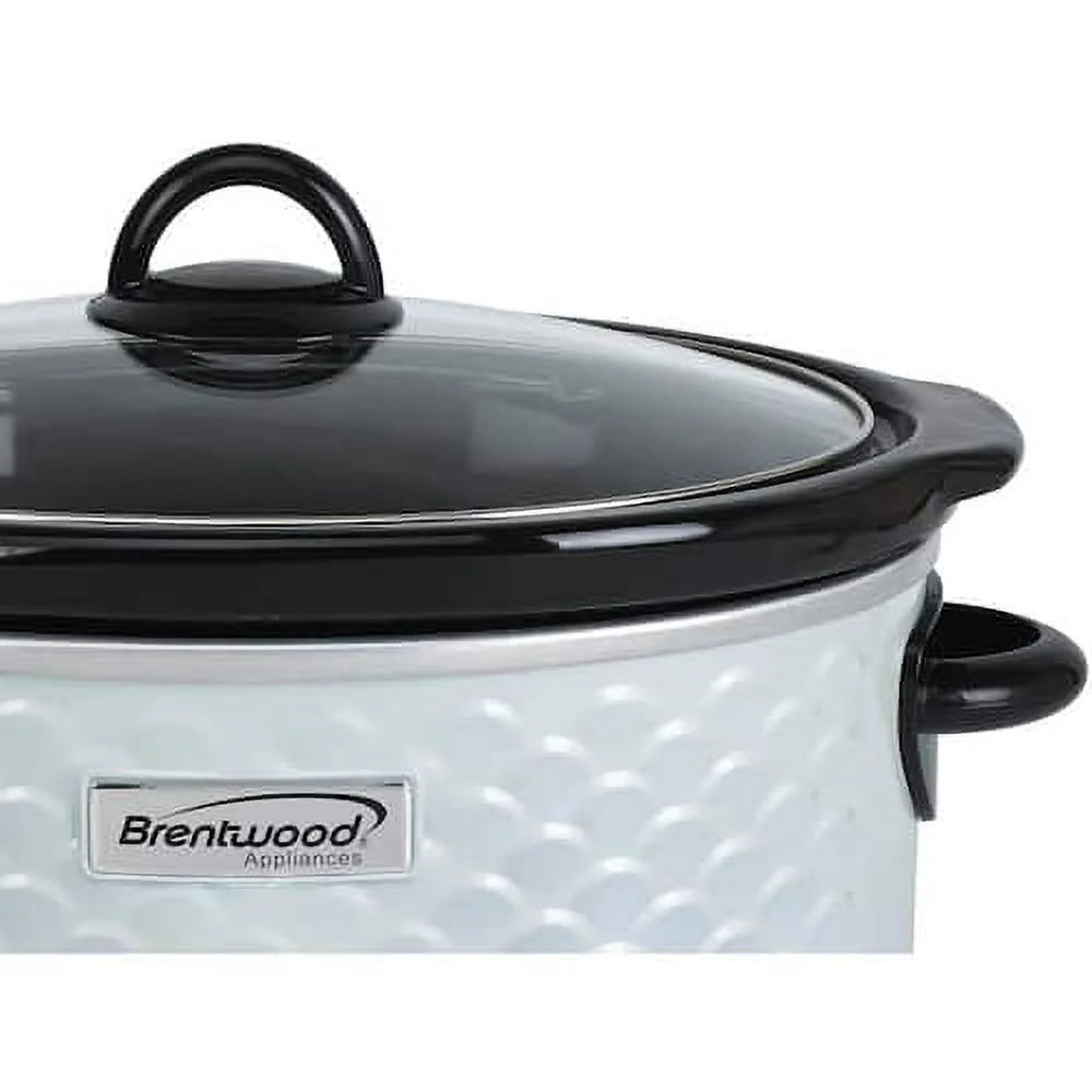 4.5 Qt. Pearl Slow Cooker with Tempered Glass Lid D31348