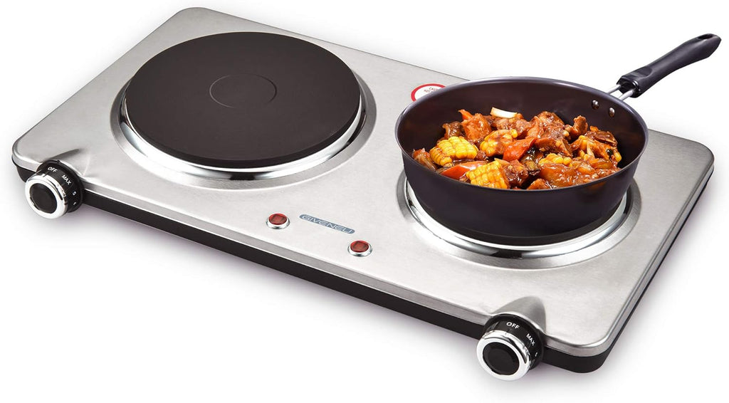 1800W Portable Electric Double Burner Hot Plate I306