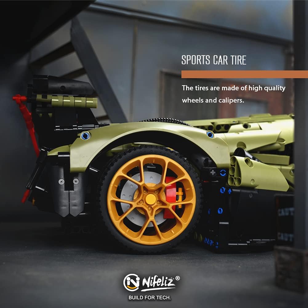 1:8 Scale Sports Car Building Blocks Model (2527 Pcs) P786161