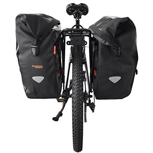 Black Waterproof Bicycle Panniers (Pair) K225