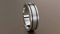 14kt White Gold Wedding Band T96259
