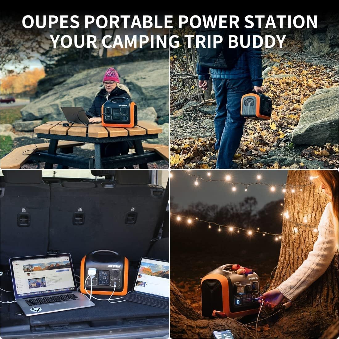 Portable Power Station 1200W, 992Wh LiFePO4 Solar Generator S8889
