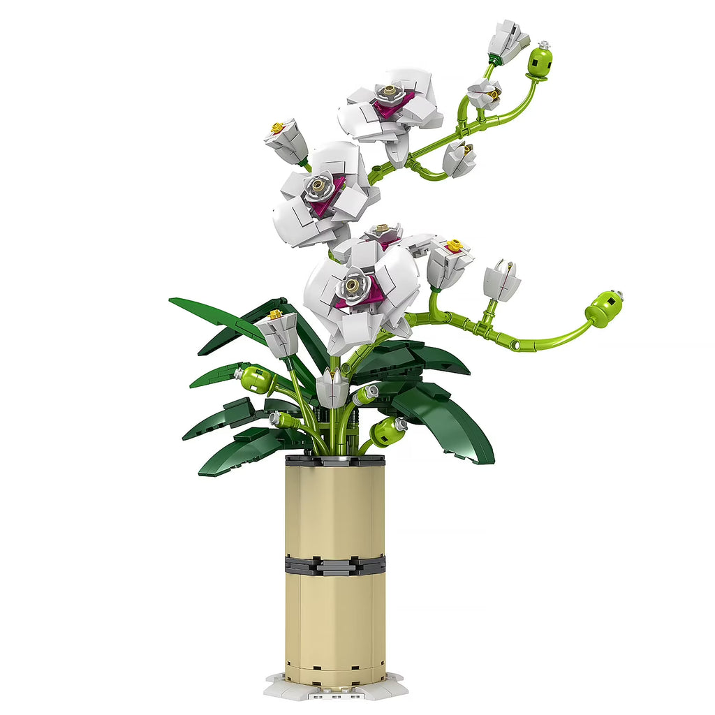 White Orchid Flower Bonsai Building Block Set G7597
