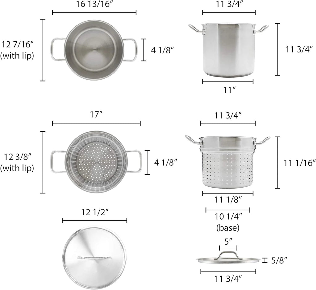 20-Quart Stainless Steel Pasta Cooker G2598