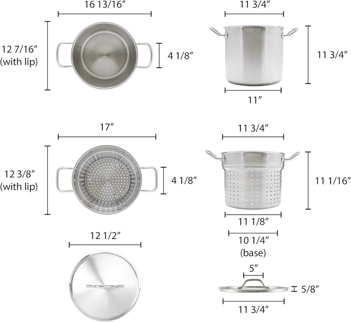 20-Quart Stainless Steel Pasta Cooker G2598