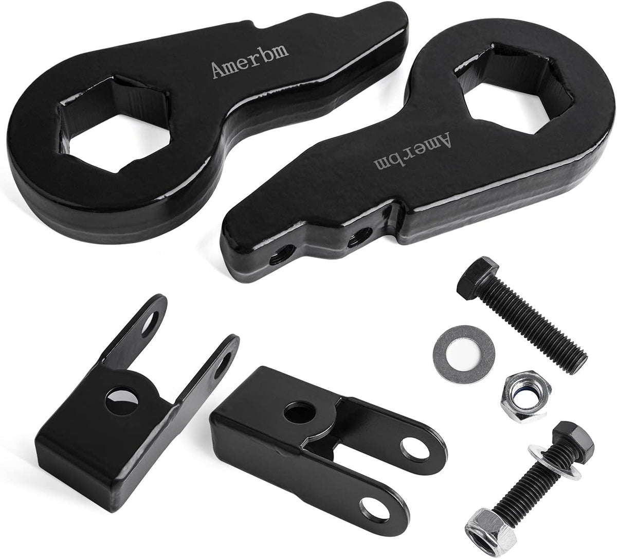 1-3 Inch Forged Steel Torsion Bar Keys with Shock Extenders Brackets Pack of 2 C513