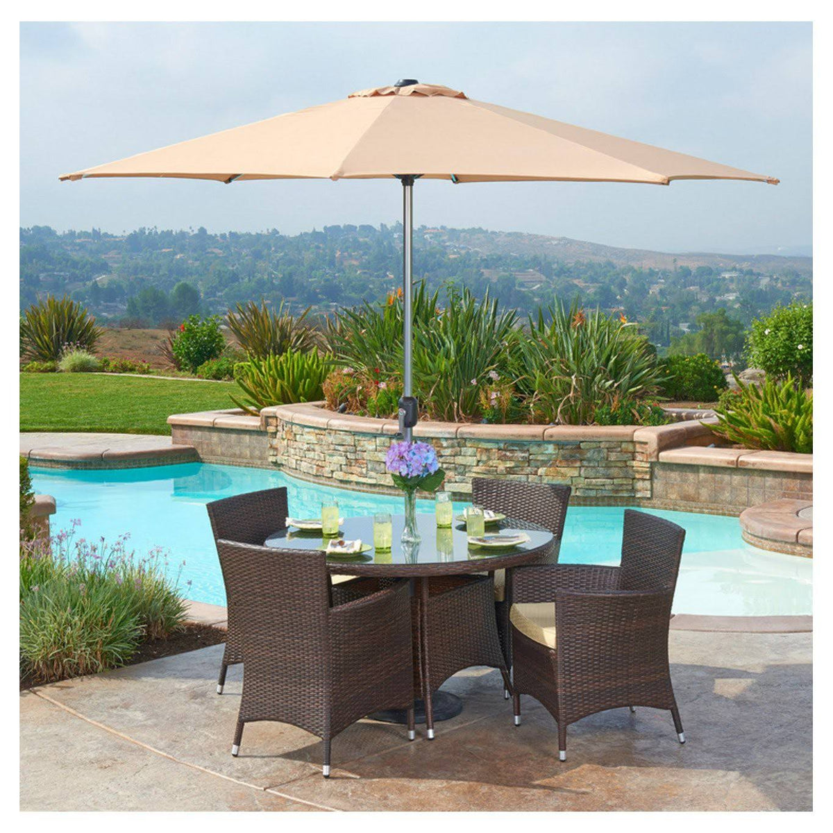 6 Piece Wicker Dining Set R28163