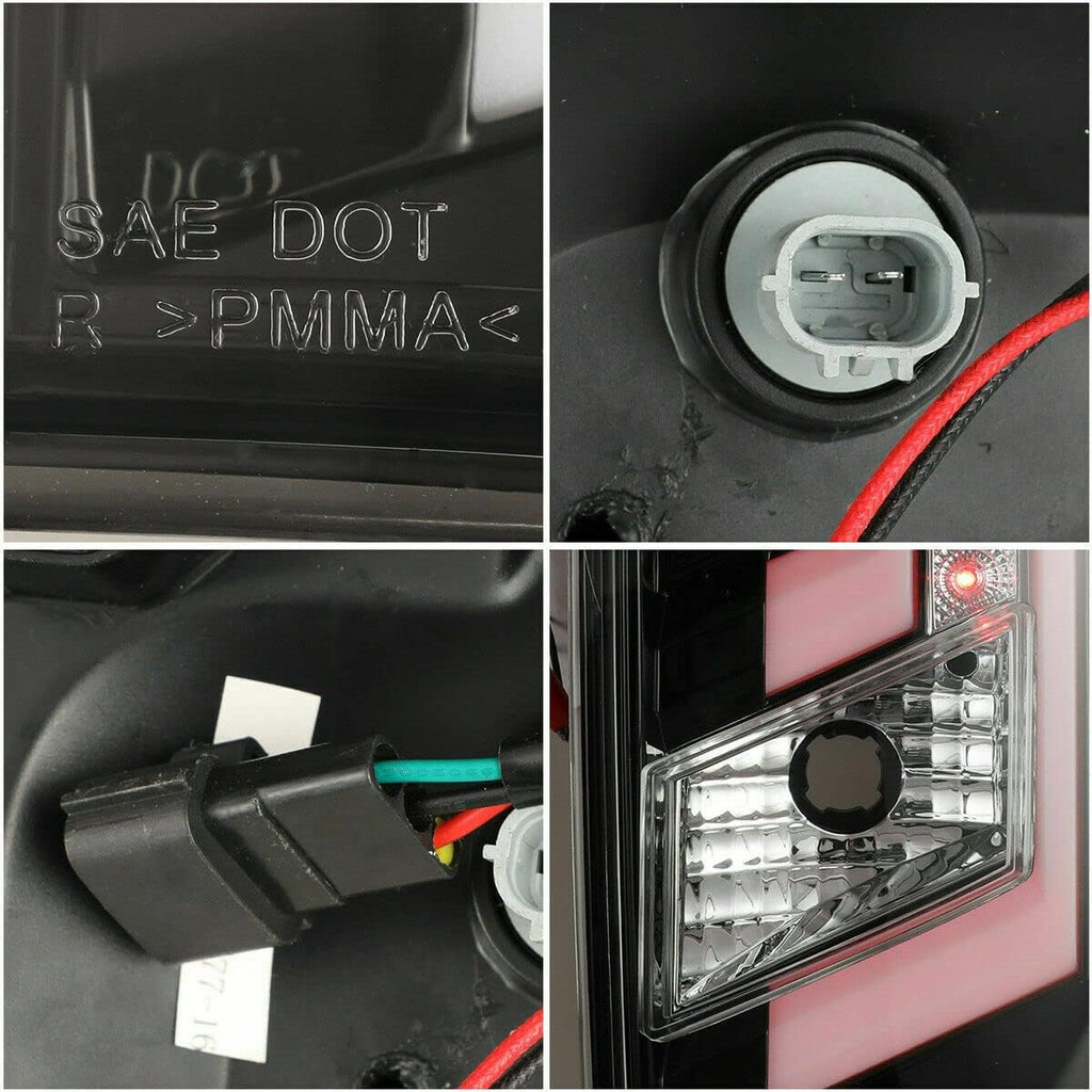 Black Housing Smoke Lens LED Taillight Assembly X663