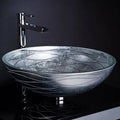 Circular Glass Vessel Bathroom Sink E858