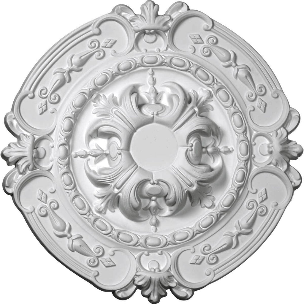 Hand-Painted Black Pearl Ceiling Medallion A309